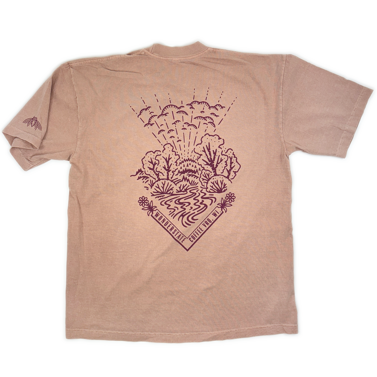 tributary t-shirt wonderstate coffee vrq, wi