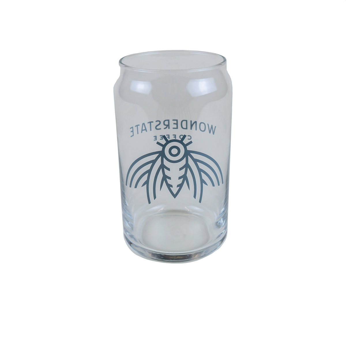 16oz Glass Can Glass with Wonderstate Logo